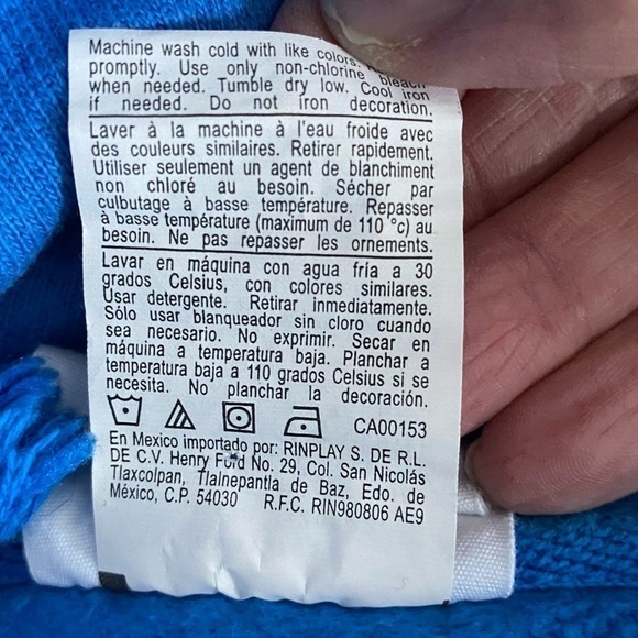 CHAMPION Blue Hoodie size small - Picture 6 of 12